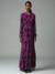 Purple Haze – Flowing Floral Chiffon Dress