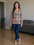 Handmade Embroidered Orange Boho Blazer – Multicolor Mirror & Thread Work