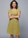 Yellow Midi Dress for Women | Casual & Summer Style
