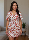 Butterfly Bliss White Printed Mini Dress – Breezy Summer Vibes