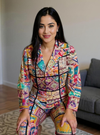 Vibrant Boho Artisanal Twin Set with Mirrorwork & Patch Embroidery