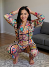 Vibrant Boho Artisanal Twin Set with Mirrorwork & Patch Embroidery