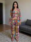 Vibrant Boho Artisanal Twin Set with Mirrorwork & Patch Embroidery