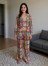 Vibrant Boho Artisanal Twin Set with Mirrorwork & Patch Embroidery