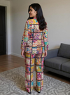 Vibrant Boho Artisanal Twin Set with Mirrorwork & Patch Embroidery