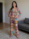 Vibrant Boho Artisanal Twin Set with Mirrorwork & Patch Embroidery