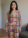 Vibrant Boho Artisanal Twin Set with Mirrorwork & Patch Embroidery