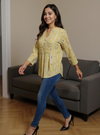Bright Yellow Cotton Kurti for Women – Elegant Everyday Ethnic Wear