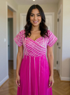 Elegant Long Pink Dress for Women – Flowy & Feminine Ethnic Charm