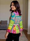 Boho Multicolor Mirror Work Peplum Kurti