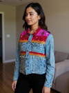 Handmade Boho Patchwork Jacket – Ethnic Denim Fusion