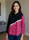 Half & Half Panelled Shirt