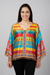 Multicolor Bandhani Print Kaftan Top