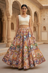 Royal Rajasthani Handcrafted Mirror Work Lehenga