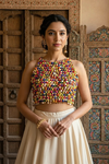 Multicolor Handcrafted Beaded Blouse