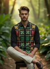 Black Phulkari Hand-Embroidered Shirt