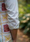 Phulkari Handcrafted White Shirt