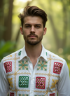 Phulkari Handcrafted White Shirt