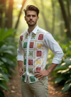 Phulkari Handcrafted White Shirt