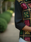 Black Phulkari Hand-Embroidered Shirt
