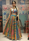 Multicolor Patchwork Embroidered Lehenga Set