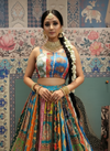 Multicolor Patchwork Embroidered Lehenga Set
