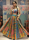 Multicolor Patchwork Embroidered Lehenga Set