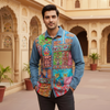 Mumtaaz Men’s Patchwork Denim Shirt