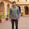 Mumtaaz Men’s Patchwork Denim Shirt