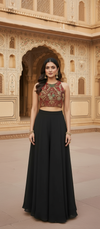 Regal Red Hand-Embroidered Blouse