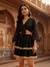 Black Bandhani Print Skirt & Tie-Knot Top Co-ord Set
