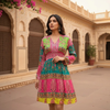 Bohemian Bandhani Printed Short Dress