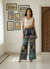 Black Dazzle Patchwork Boho Pants for Women – Comfortable, Stylish & Trendy Wide-Leg Fit