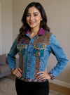 Boho Royale – Embellished Patchwork Denim Jacket