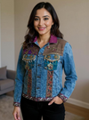 Boho Royale – Embellished Patchwork Denim Jacket