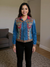 Boho Regal Hand-Embroidered Denim Jacket – Luxe Fusion Wear