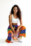 Multi-Color Bandhini Layered Skirt with Tassel
