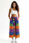Multi-Color Bandhini Layered Skirt with Tassel
