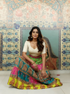 Multi-Color Patchwork Layered Skirt