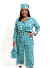Bandhani Print Jumpsuit Set – Includes Matching Headband & Sling Bag | 3-Piece Ethnic Fusion Look