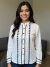 Pure Charm – White Casual Wear Top