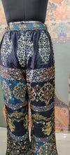 Black Dazzle Patchwork Boho Pants for Women – Comfortable, Stylish & Trendy Wide-Leg Fit