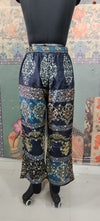 Black Dazzle Patchwork Boho Pants for Women – Comfortable, Stylish & Trendy Wide-Leg Fit