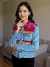 Handmade Boho Patchwork Jacket – Ethnic Denim Fusion - Rajni Collection