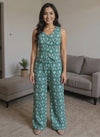 Teal Ikat Cotton Co-ord Set – Breezy Comfort with Ethnic Charm