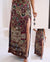 Purple Embellished Skirt Royal Patchwork Slit Skirt - Rajni Collection