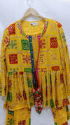 Yellow Phulkari Embroidered Co-ord Set