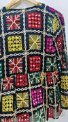 Boho Phulkari Mirror Work Kurti – Multicolor Embroidered Jacket Style