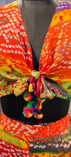 Co-ord Set Bandhini Boho Vibe Multicolor