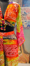 Co-ord Set Bandhini Boho Vibe Multicolor